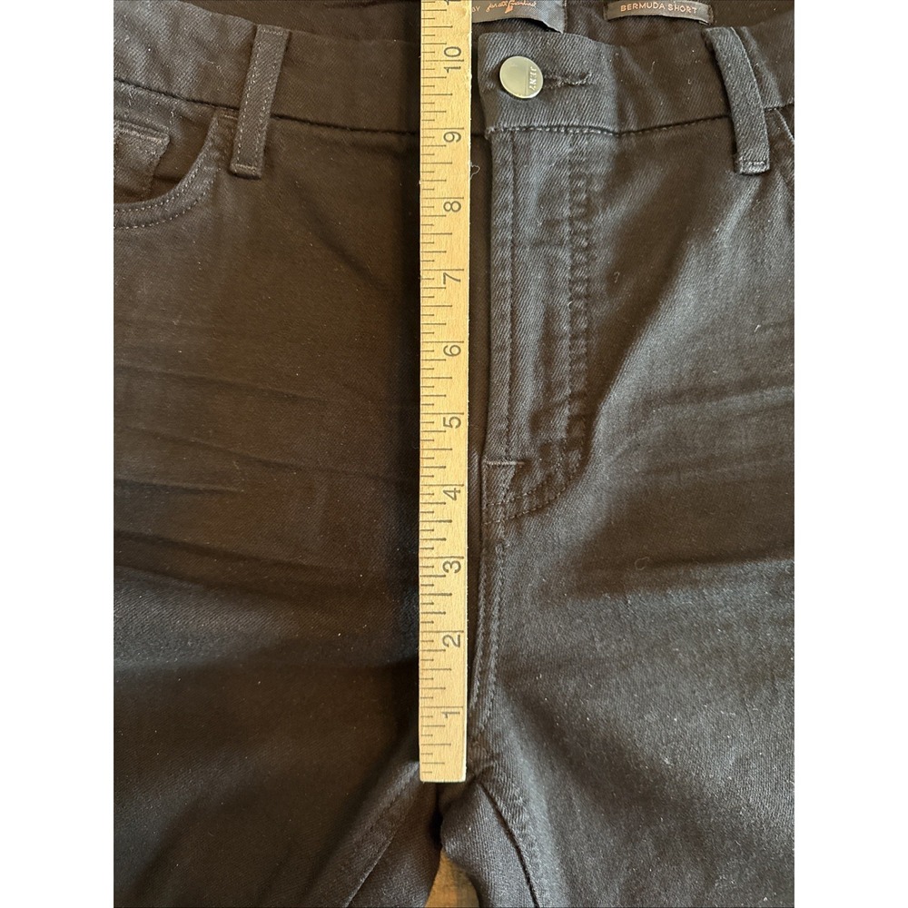 Jen7 Size 12 Bermuda Shorts Black Cuffed Pockets 7 for All Mankind - Picture 13 of 16
